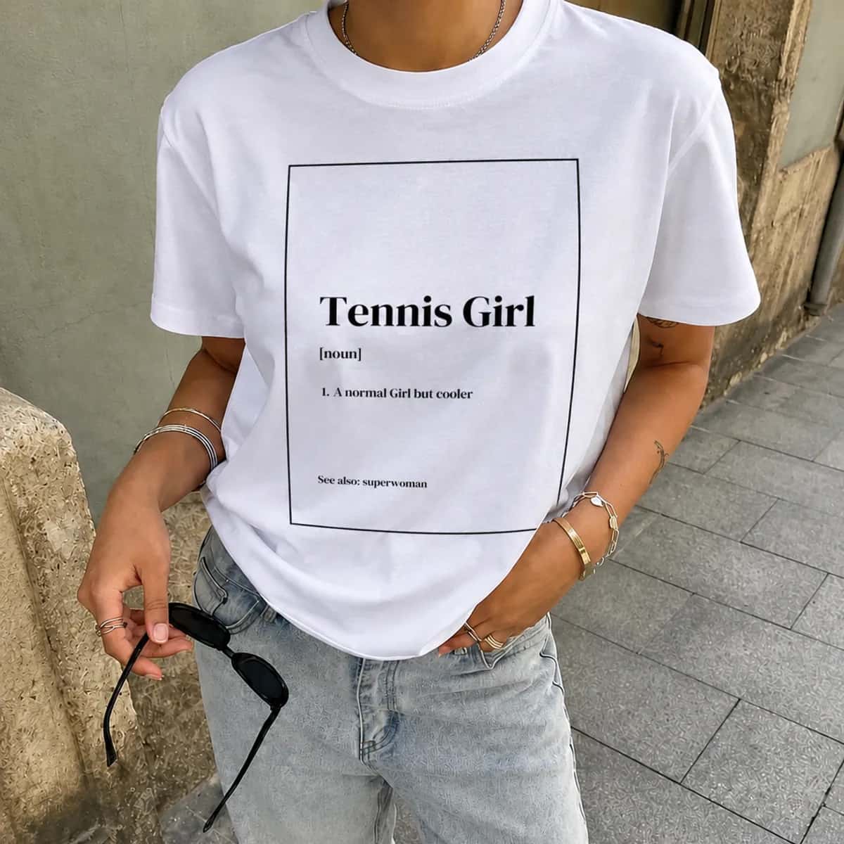 تیشرت دخترانه تنیس — Tennis Girl — تیشرت اختصاصی اکو شاپ